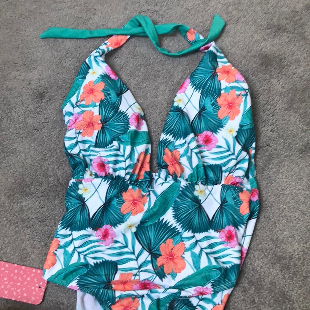 NWT PatPat floral one piece bathing suit